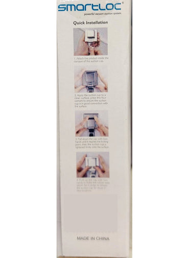 SMARTLOC Vaccum Suction Toilet Paper Roll Holder Silver