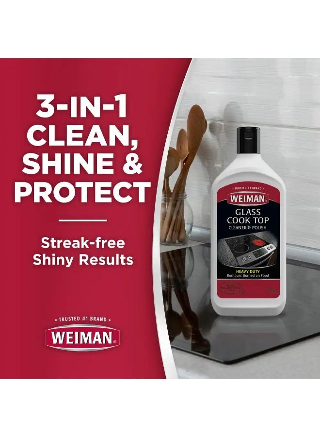 Weiman Heavy Duty Glass Cooktop Cleaner & Polish