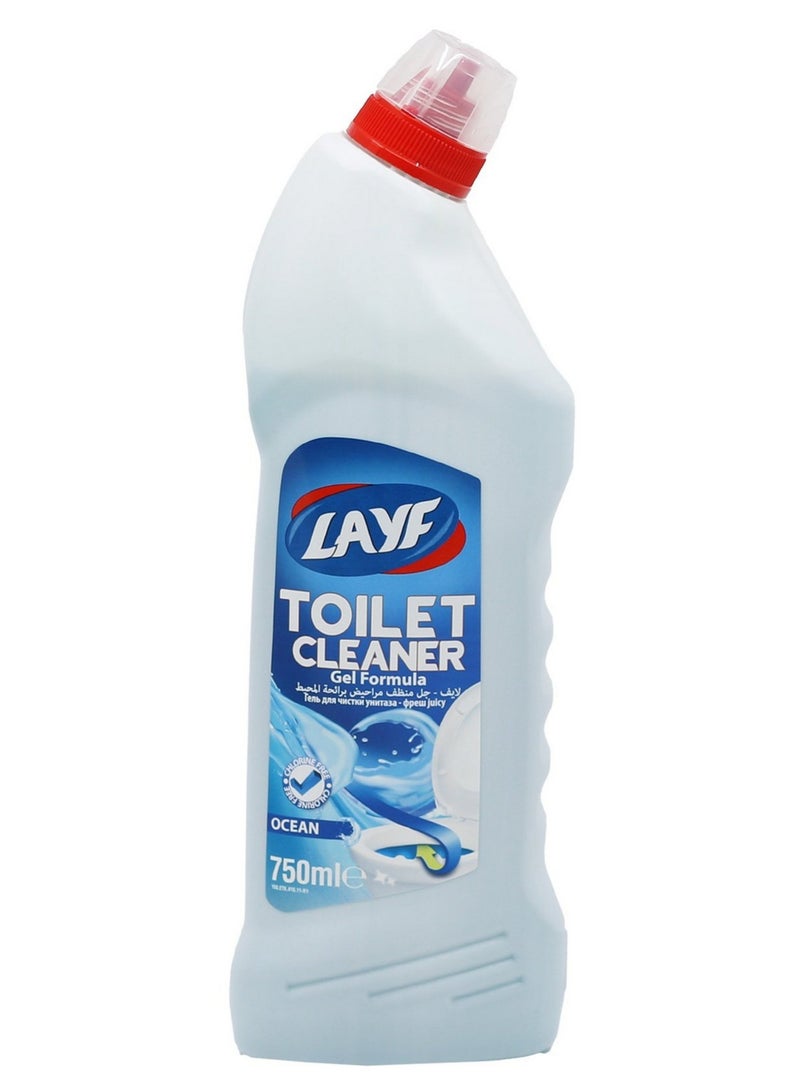 Powerful LAYF Toilet Cleaner Gel - Ocean Fragrance 750 ML