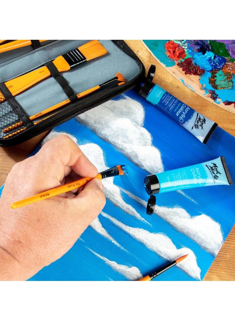 Mont Marte Acrylic Brush Set 11Pc