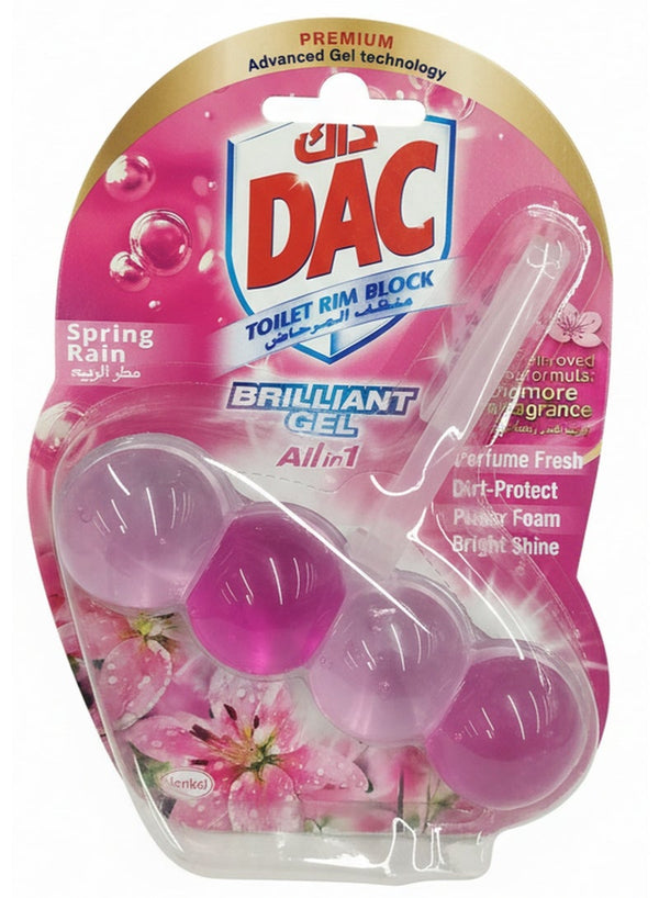 Dac Brilliant Gel Toilet Rim Block Spring Rain