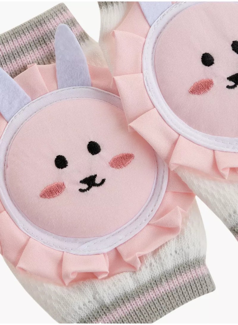 JUNIORS Bunny Applique Knee Pad for Infants
