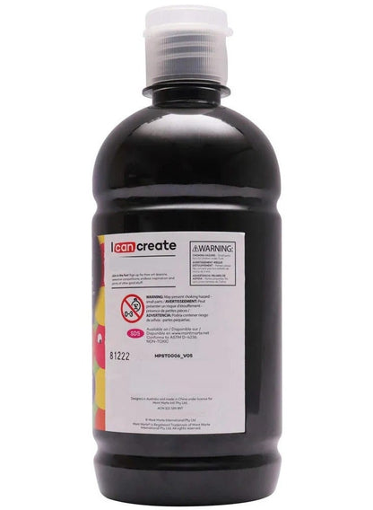 Mont Marte Poster Paint 500 ML Lamp Black