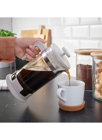 Premium French Press Coffee Maker Glass Stainless Steel