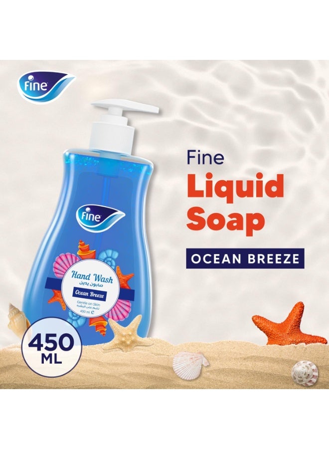 Fine Liquid Hand Wash Ocean Breeze 450 ML