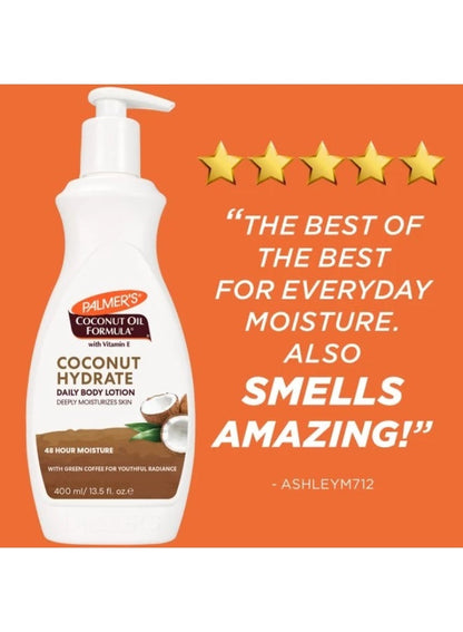 Coconut Hydrate Daily Body Lotion 400 ML - PALMER'S