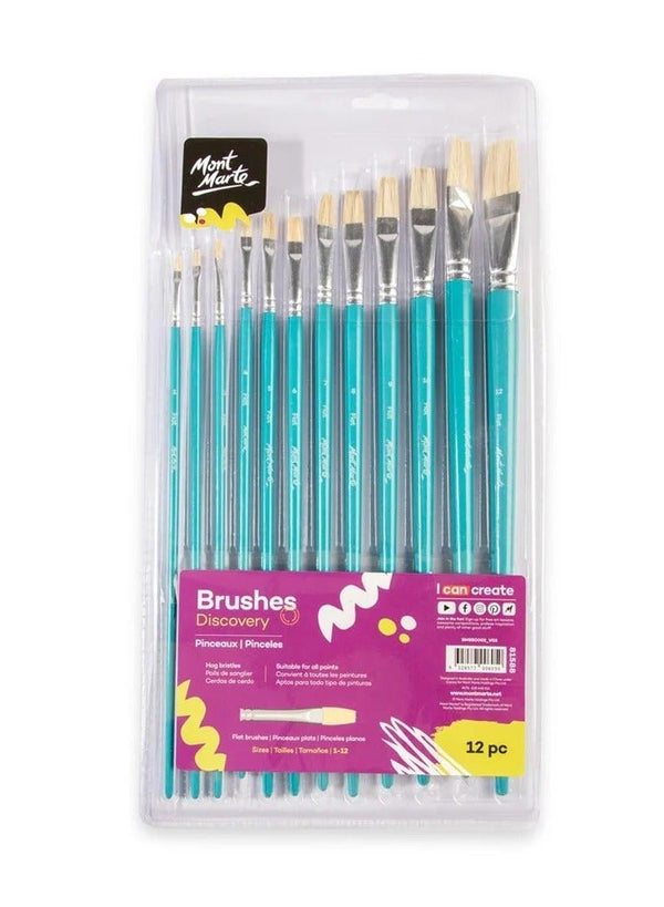 Mont Marte Studio Artist Brushes Set 12 Pieces