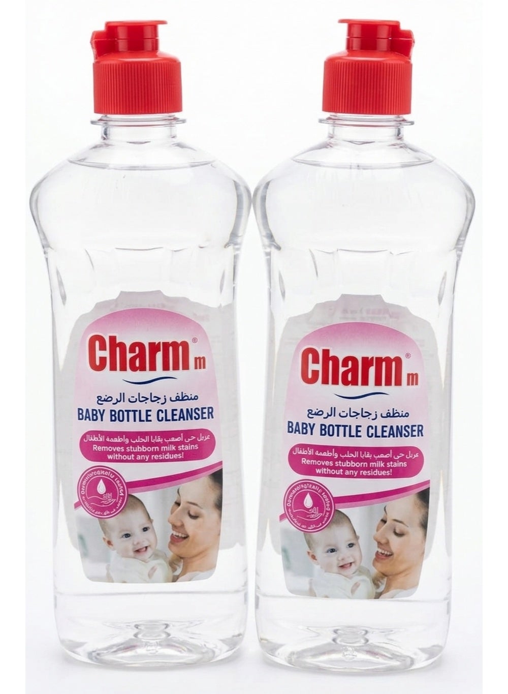 baby bottle, baby care, charmm, cleaner 500ml, dermatologically tested, every day, food oils, free skin, hypoallergenic, plant based, sensitive skin, toy cleaner, toy cleaner 500ml, type baby