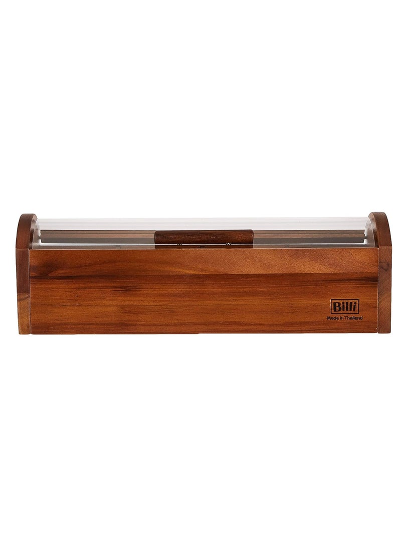 BILLI Wooden Tea Box with Acrylic Cover