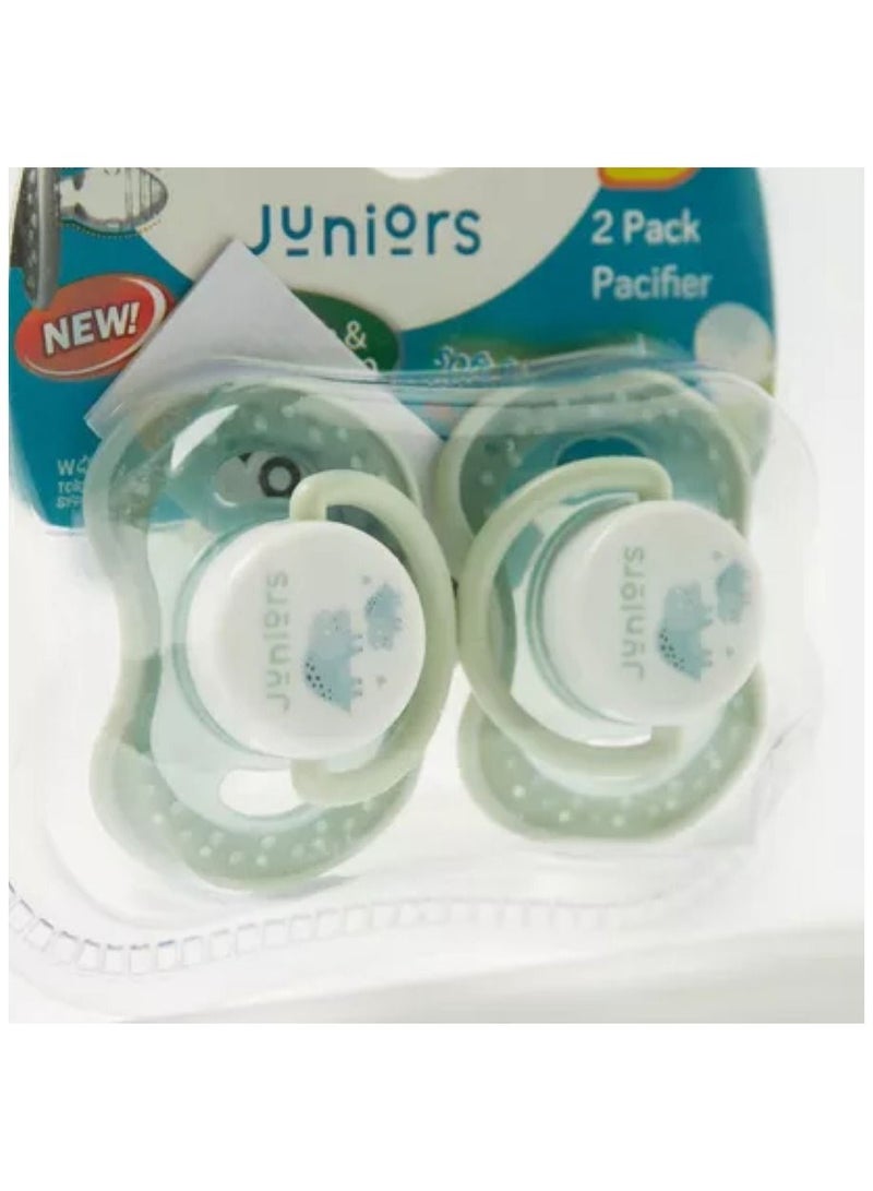 JUNIORS Dino World 2-Piece Soother Set for Infants
