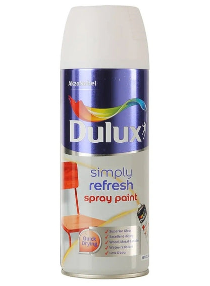 Dulux Simply Refresh Spray Paint 400 ML Matt White