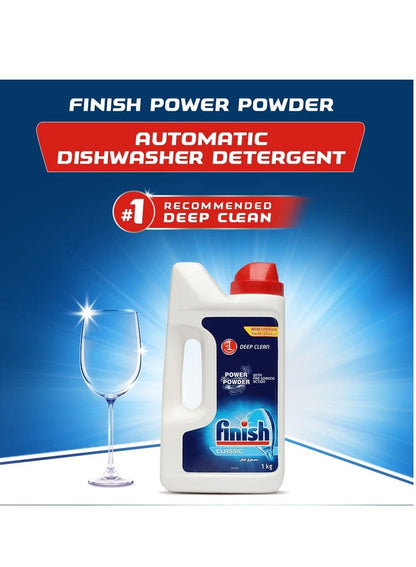 Finish Classic Powder 1 Kg - Premium Dishwasher Detergent
