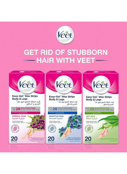 Veet Easy Gel Wax Strips for Sensitive Skin