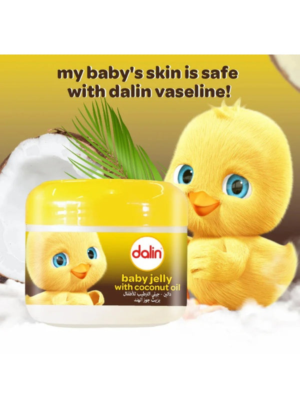 baby jelly, baby scent, coconut oil, cotton, dalin, dalin baby, dermatologically tested, hypoallergenic, loss key, minor skin, seed oil, sensitive skin, skin free, skin soft, water loss