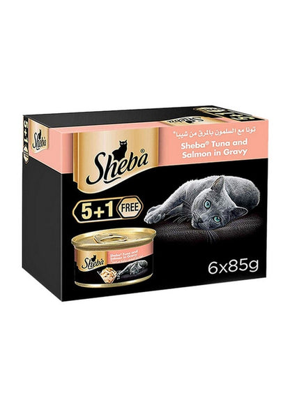 Sheba Tuna and Salmon in Gravy Cat Food 85g