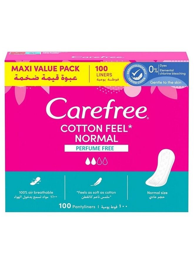 Carefree Cotton Feel Panty Liners