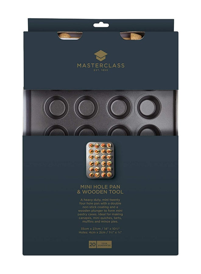 MASTERCLASS Mini Tartlette Pan with Pastry Tamper