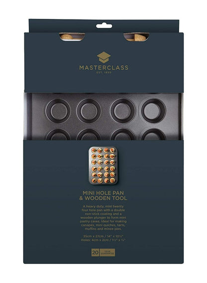 MASTERCLASS Mini Tartlette Pan with Pastry Tamper