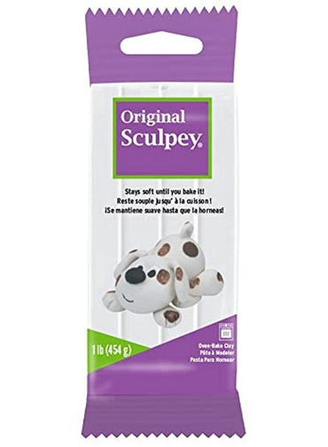 Sculpey White Non Toxic Polymer clay Oven Bake Clay 454g