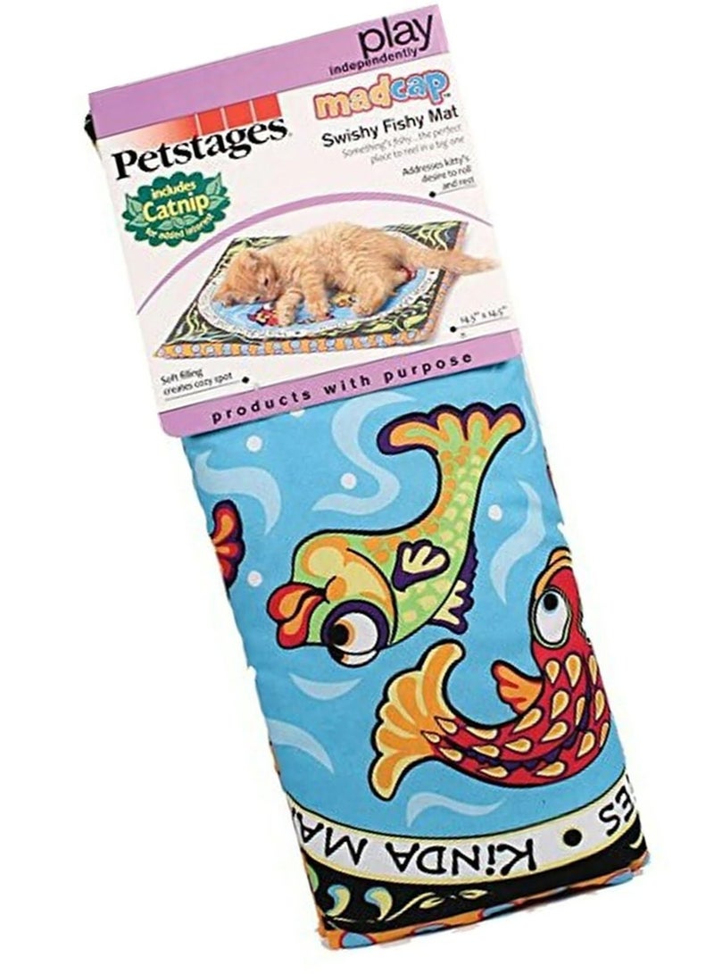 Petstages Madcap Swishy Fishy Catnip Play Mat