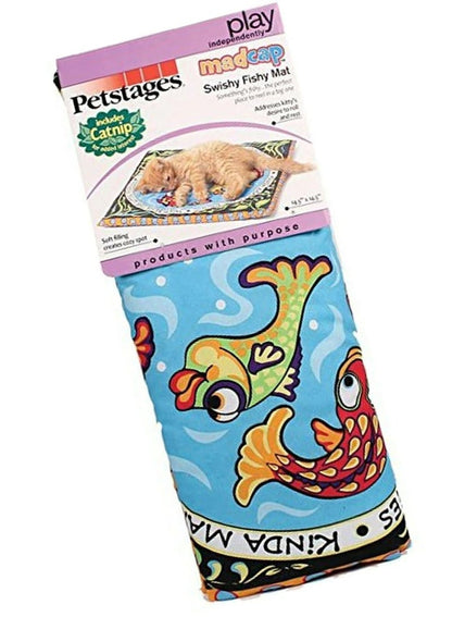 Petstages Madcap Swishy Fishy Catnip Play Mat