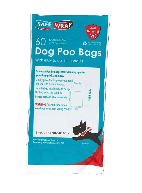 SAFE WRAP 60 Dog Poo Bags