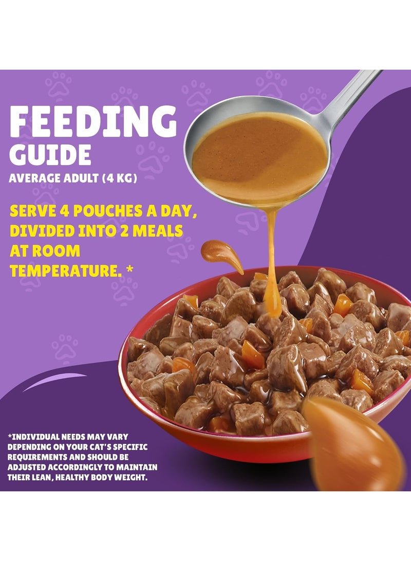 PURINA Friskies Beef In Gravy Cat Food Pouch 85 G