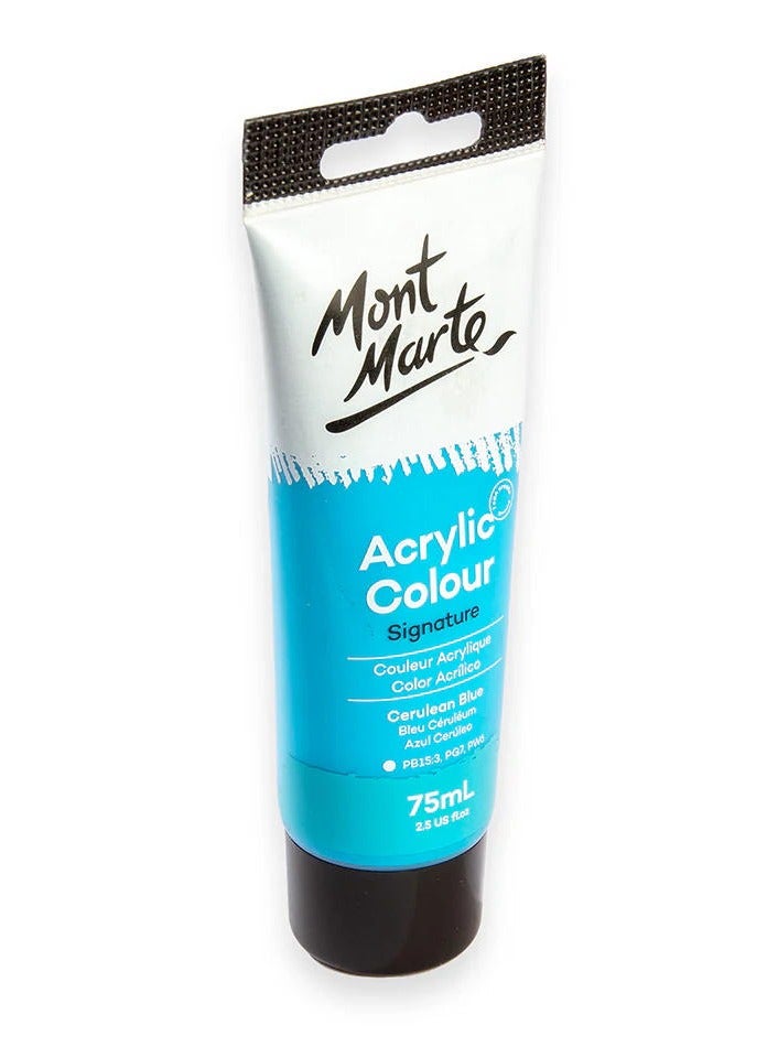 Mont Marte Cerulean Blue Acrylic Paint 75ML