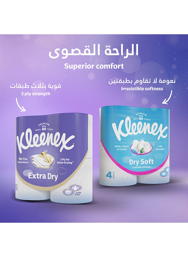 Kleenex 3 Ply Extra Dry Toilet Tissue Paper