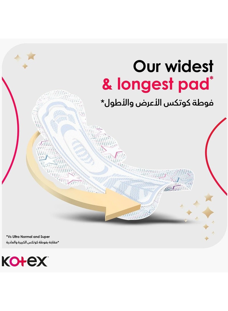 Kotex Ultra Thin Overnight Pads, 7 Pack