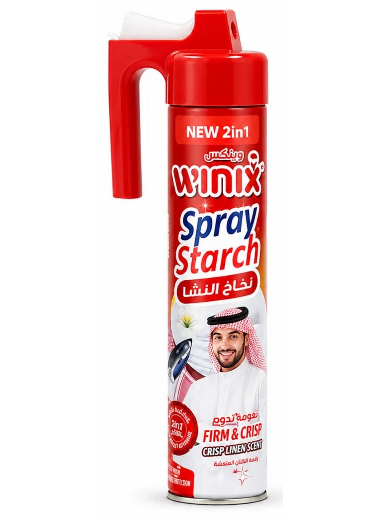 2-in-1 spray, aid firm, aid firm crisp, care spray, clothes crisp, crisp finish, crisp linen, fabric care, finish fabric, firm crisp, ironing aid, ironing aid firm, linen scent, spray starch, winix