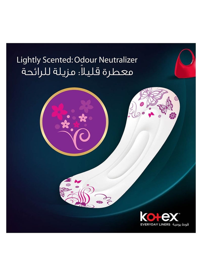 Kotex Antibacterial Pantyliners Long 44 Count