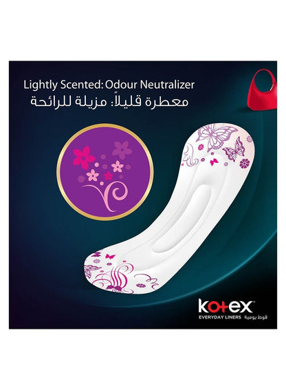 Kotex Antibacterial Pantyliners Long 44 Count