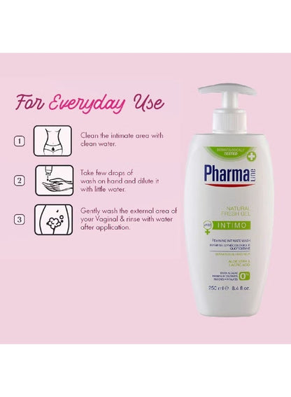 Natural Fresh Feminine Intimate Wash 250 ML PharmaLine