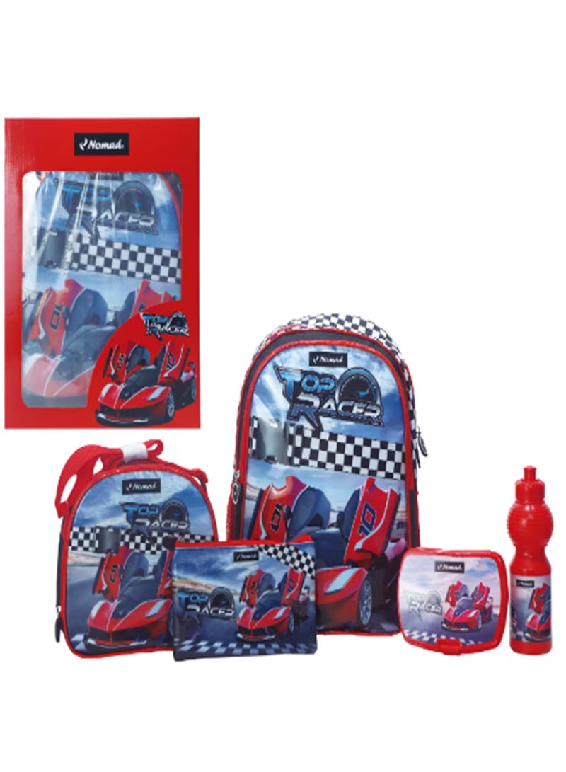 NOMAD Top Racer 5-in-1 Backpack Set for Kids