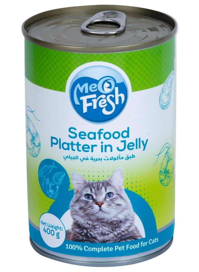 Meo Fresh Seafood Platter Jelly Catfood 400g