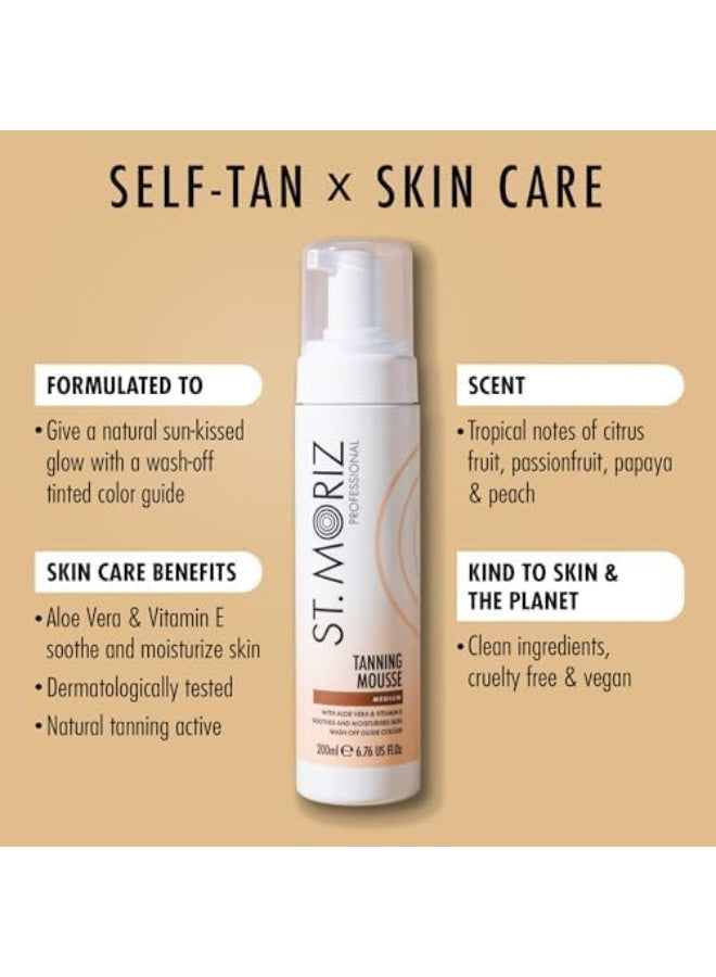 aloe vera, aloe vera vitamin, dermatologically tested, medium tanning, medium tanning mousse, professional x-large, professional x-large medium, sensitive skin, skincare, st moriz, tanning mousse, vegan, vera vitamin, x-large medium, x-large medium tannin