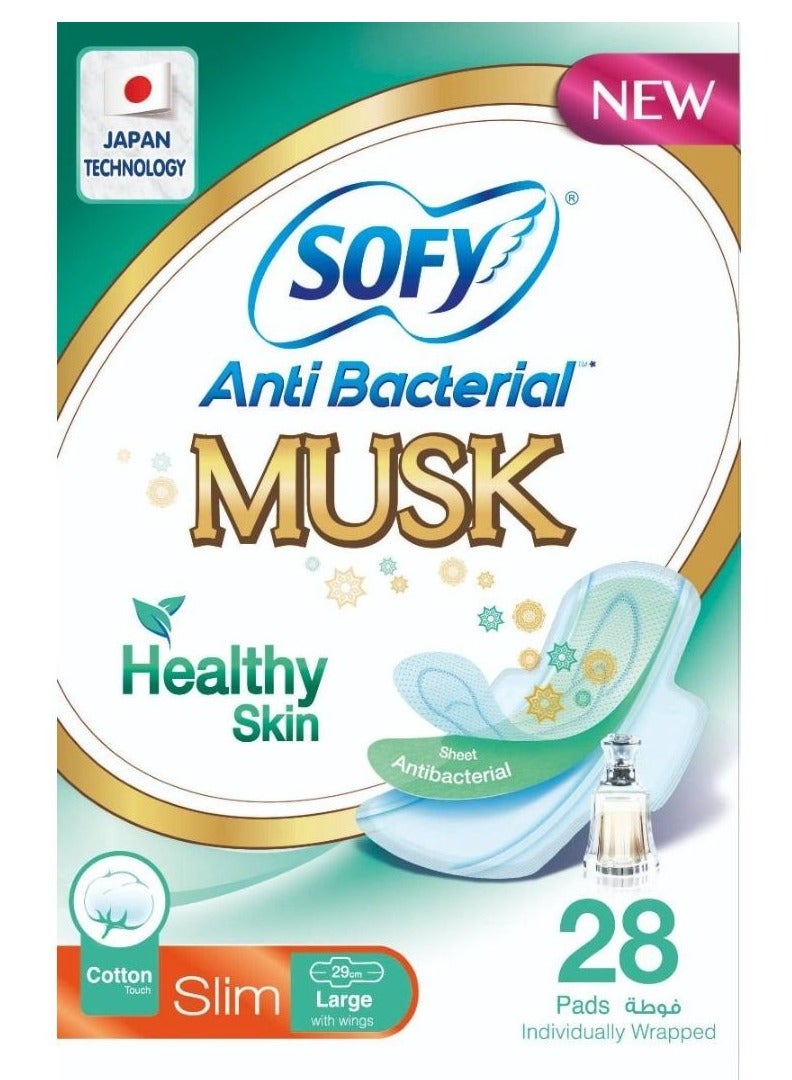 Sofy Antibacteria Musk Sanitary Pads Large Thin