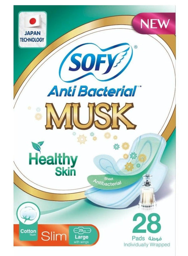 Sofy Antibacteria Musk Sanitary Pads Large Thin