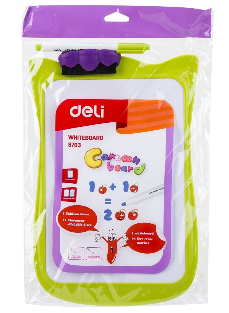 Deli Kids White Drawing Board - Assorted Colors