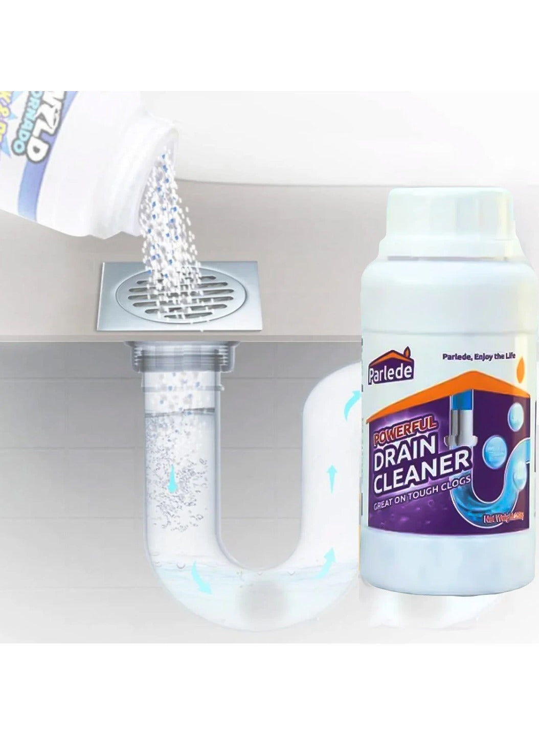 chemical powder, deep cleaning, drain add, drain cleaner, food waste, foul odors, hair paper, hot water, oils food, paper oils, paper soap, parlede, scum food, soap scum, water let