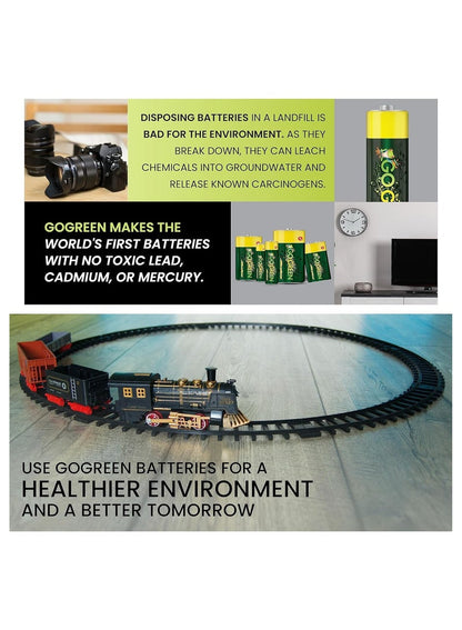 Eco Friendly Alkaline AA Batteries 48 Pcs by GO GREEN
