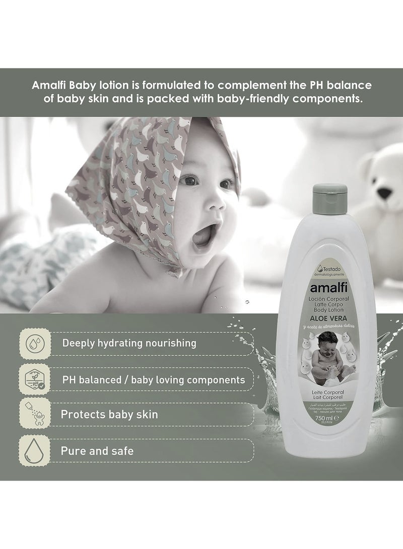Amalfi Alovera Baby Lotion 750 ML - Premium Baby Care