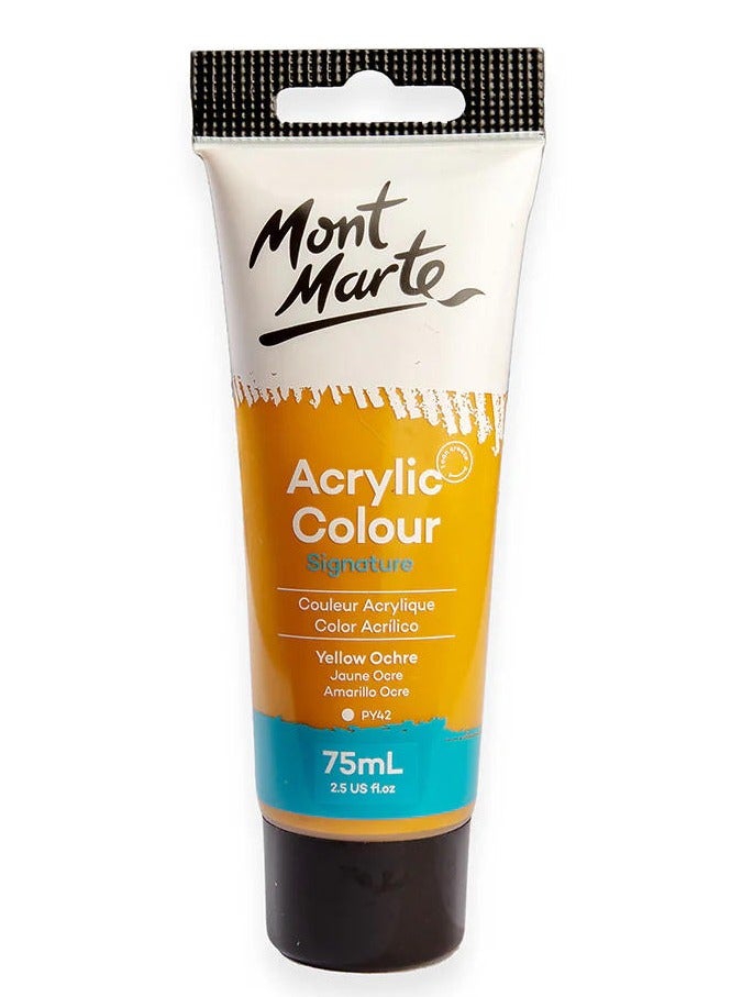 Mont Marte Yellow Ochre Acrylic Paint 75ML Tube