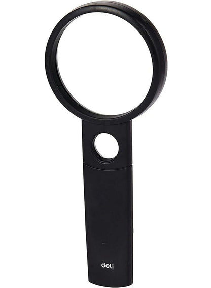 Deli Magnifier Glass 70mm Diameter Black