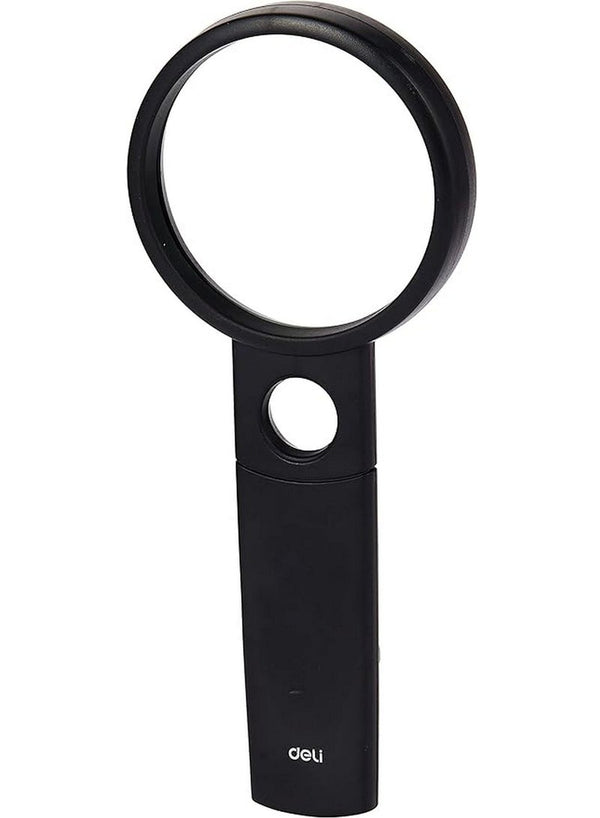 Deli Magnifier Glass 70mm Diameter Black