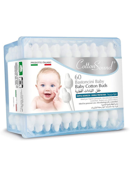 Cotton Sound Baby Swabs White 60 Pcs