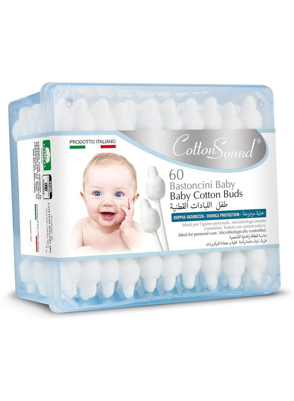 Cotton Sound Baby Swabs White 60 Pcs