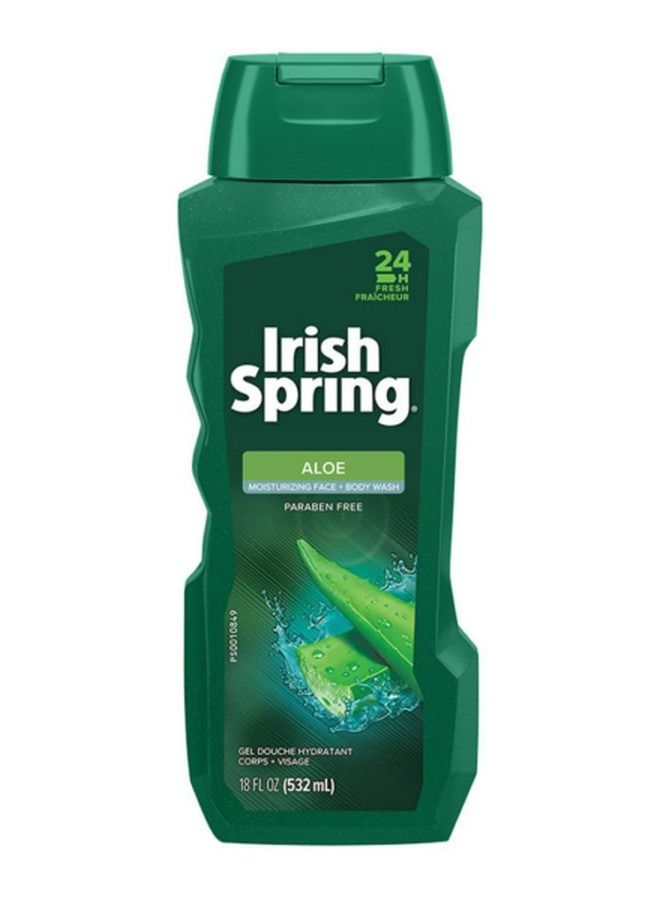 Irish Spring Aloe Moisturizing Face+Body Wash