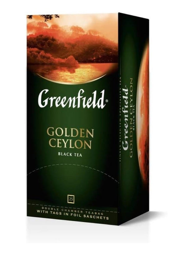 Golden Ceylon Black Tea 25 Bags by Greenfield